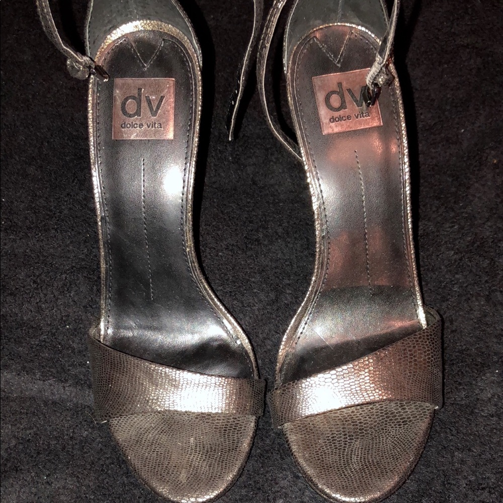 Dolce Vita pewter sandals
